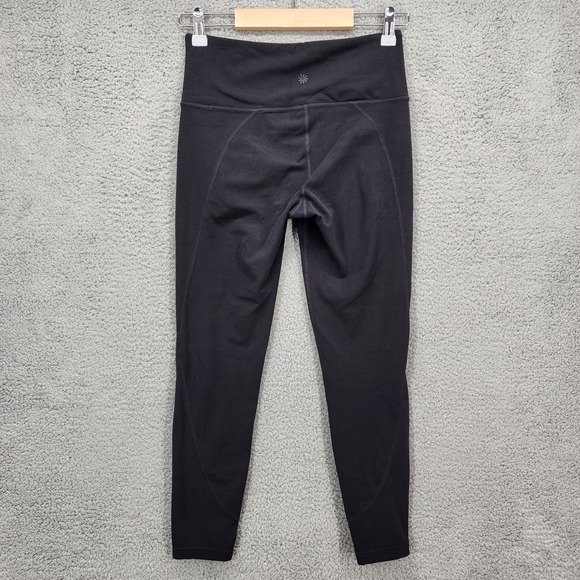 Athleta Black Leggings Workout Athleisure Yoga Pants Size Small - Picture 5 of 13